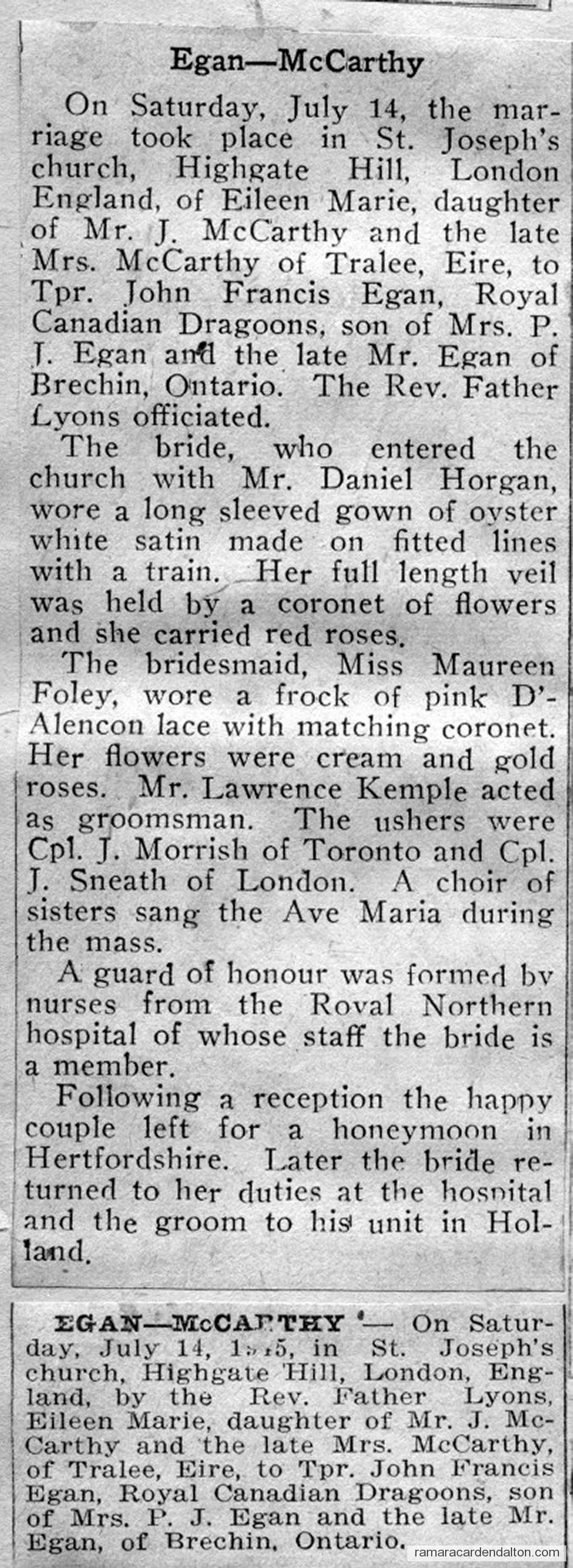 Egan-McCarthy Egan-McCarthy