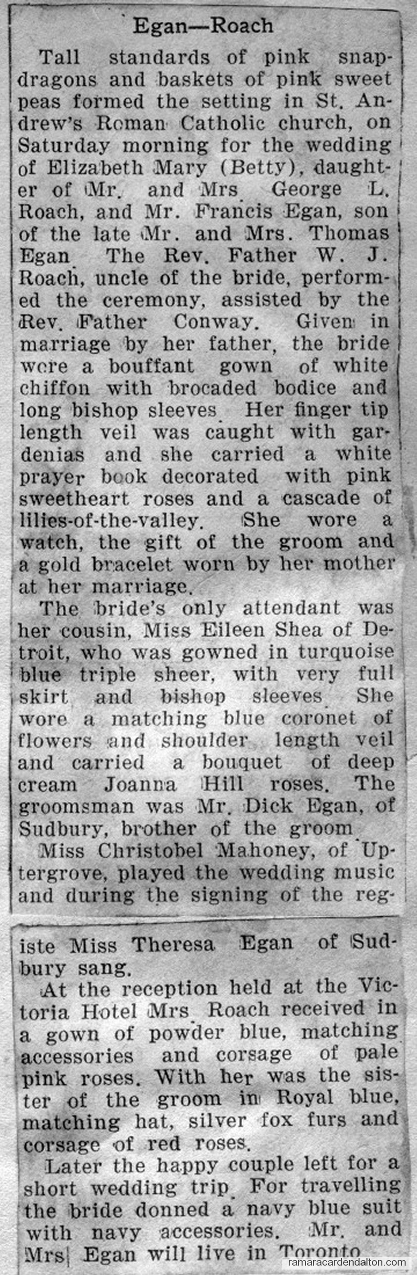 Egan-Roach Egan-Roach