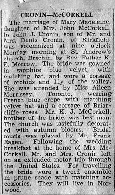 McCorkell-Cronin 1936 McCorkell-Cronin 1936