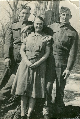 STEELE brothers John and Donald, with Dorthory Moase STEELE brothers John and Donald, with Dorthory Moase