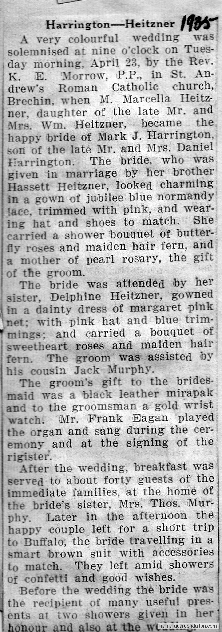 Harrington-Heitzner Harrington-Heitzner