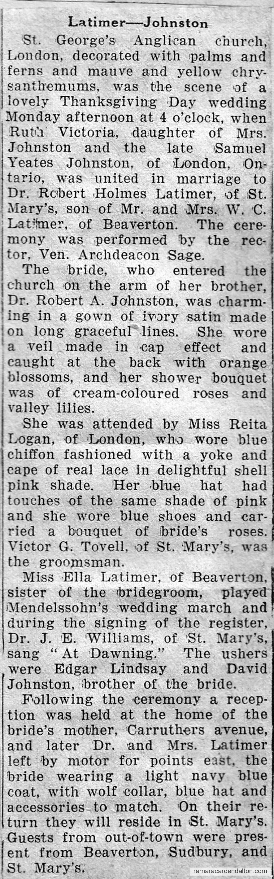 Latimer-Johnston Latimer-Johnston