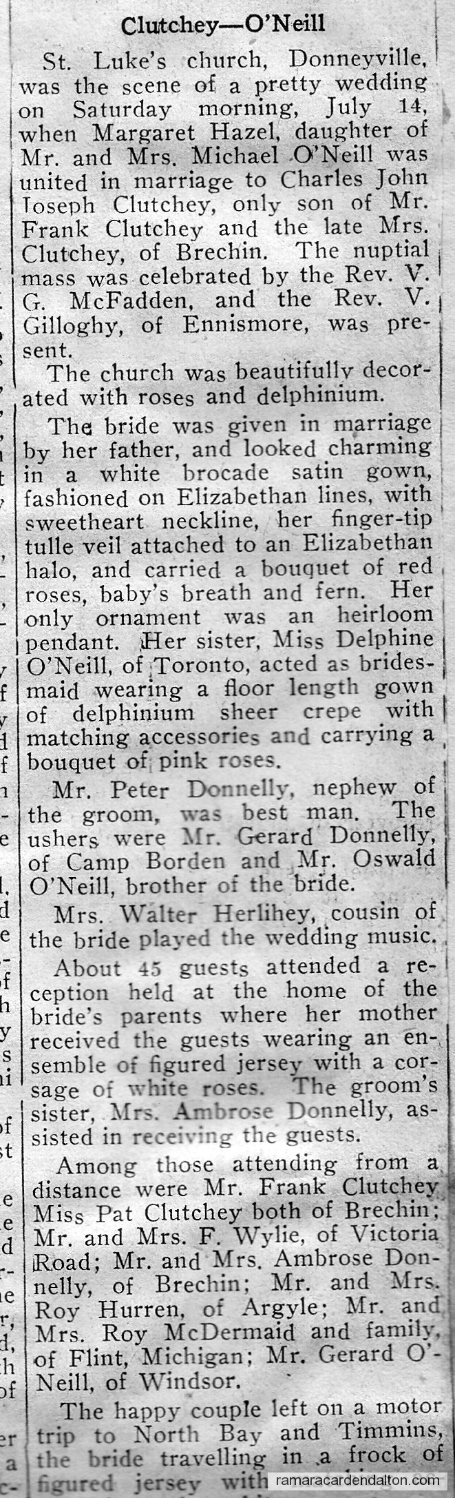 Clutchey-O'Neill Clutchey-O'Neill