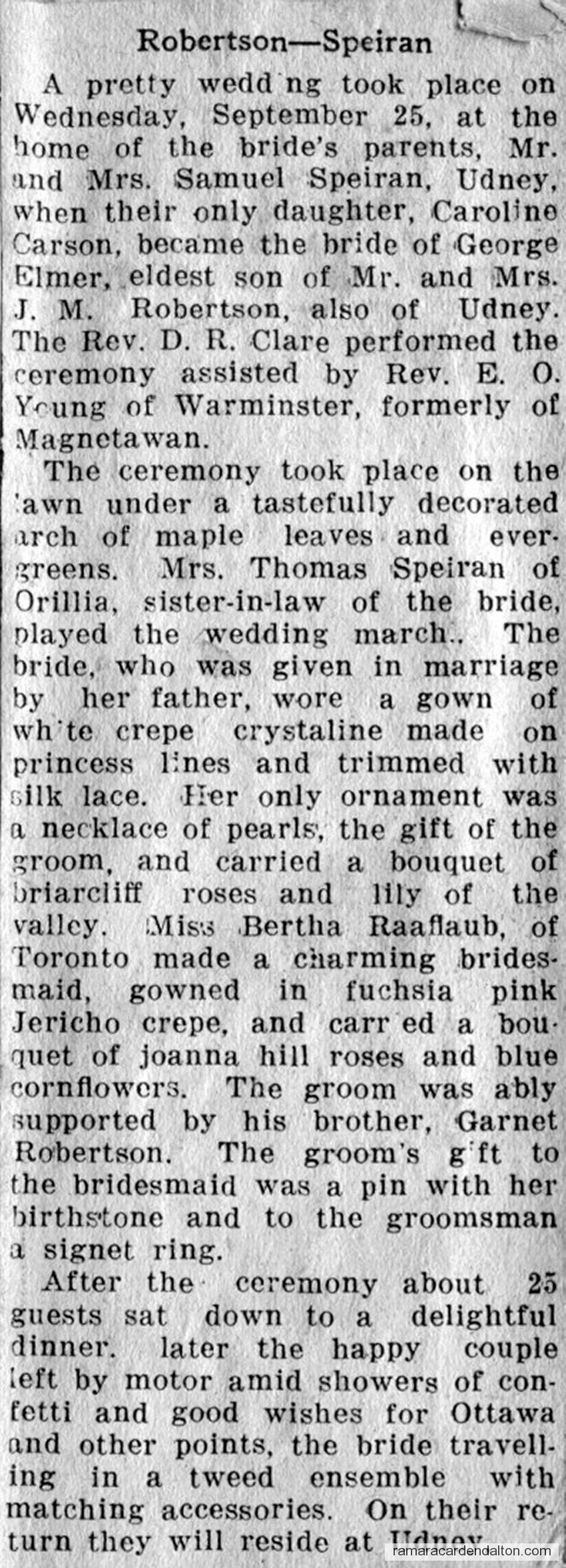 Robertson-Speiran Robertson-Speiran