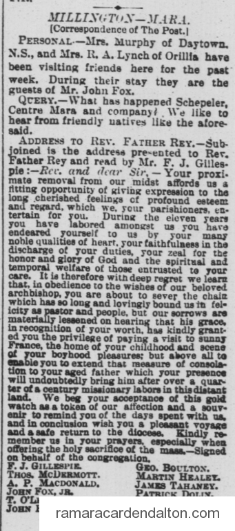 Millington 1886 Millington 1886