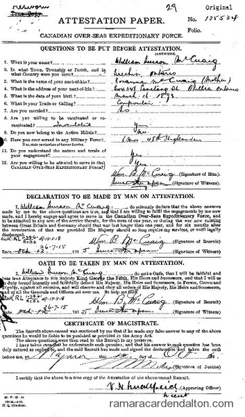 William Burson McCuaig  William Burson McCuaig